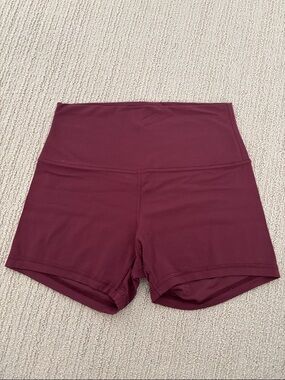 Lululemon Align High-Waist Women’s Athletic Shorts in Burgundy